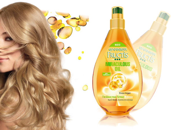 Miraculous Oil from Garnier Fructis.