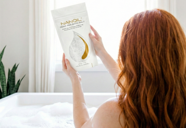 Discover the product that will transform your regular skincare routine: Nanoil Dead Sea Bath Salt
